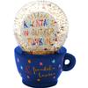H:PPY life Dream Globe Motif Sparkle Snow Globe, Glass, polyresin, Motif Print, Gift, Decorative Item, 47379 view 3