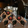 VOSAREA 2pcs Wine Rack for Home Bar Foldable Wine Storage Holder Elegant Design for Kitchen Organization view 4