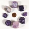 30PCS Medium Purple Lilac Lepidolite Pebbles Polished Natural Sparkling Lithia Mica Flower Sugilite Gemstone Crystal Mineral Tumbled Stones Specimens - Brazil view 1