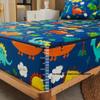 CFYCYHDZHT Bedding Deep Pocket Fitted Sheet Waterproof Zipper Cartoon six Sided All Inclusive deep Pocket Fitted Sheets, Mattress Protector for Children's Bedroom Blue 120cmx200cm+15cm view 4