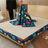 CFYCYHDZHT Bedding Extra Deep Fitted Sheets Waterproof Zipper Cartoon six Sided All Inclusive deep Pocket Fitted Sheets, Mattress Protector for Children's Bedroom Grey 180cmx200cm+15cm view 3