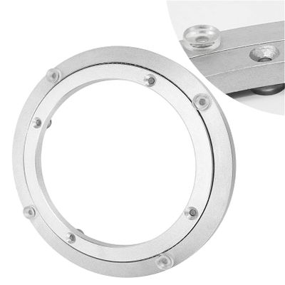 8 Inch 10 Inch 12 Inch Lazy Susan Turntable Bearing, Heavy Duty Aluminum Alloy Turntable Hardware, Round Rotating Bearing Turntable Base For Glass Granite Or Wood Kitchen Ding Table