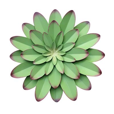 AHYS Metal Flowers Wall Decor Indoor Outdoor Metal Wall Art for Farmhouse Home Living Room Bedroom Bathroom Garden Decor 12 Inch - Green