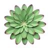 AHYS Metal Flowers Wall Decor Indoor Outdoor Metal Wall Art for Farmhouse Home Living Room Bedroom Bathroom Garden Decor 12 Inch - Green view 1