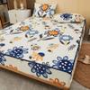 CFYCYHDZHT Coziest Bedding Set Bed Sheet Waterproof Zipper Cartoon six Sided All Inclusive deep Pocket Fitted Sheets, Mattress Protector for Children's Bedroom Flower 180cmx220cm+20cm view 1