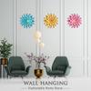 AHYS Wall Art Metal Wall Decor, 12Inch Blue - Indoor Outdoor Metal Flowers Wall Decor for Living Room Bedroom Bathroom Garden view 2