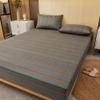 CFYCYHDZHT Bottom Sheets Waterproof Zipper Cartoon six Sided All Inclusive deep Pocket Fitted Sheets, Mattress Protector for Children's Bedroom Stripes 1 120cmx200cm+25cm view 1