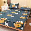 CFYCYHDZHT Bed Sheet Set Waterproof Zipper Cartoon six Sided All Inclusive deep Pocket Fitted Sheets, Mattress Protector for Children's Bedroom Navy Blue 150cmx200cm+20cm view 1