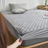 CFYCYHDZHT Deep Pockets Fits Summer Quilted Non Slip Deep Pocket Fitted Sheets, Bedroom Hotel Single Double King Size Mattress Protector Grey 180200cm view 1