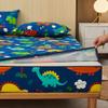 CFYCYHDZHT Bedding Fitted Sheet Waterproof Zipper Cartoon six Sided All Inclusive deep Pocket Fitted Sheets, Mattress Protector for Children's Bedroom Dinosaur 1 180cmx220cm+15cm view 2