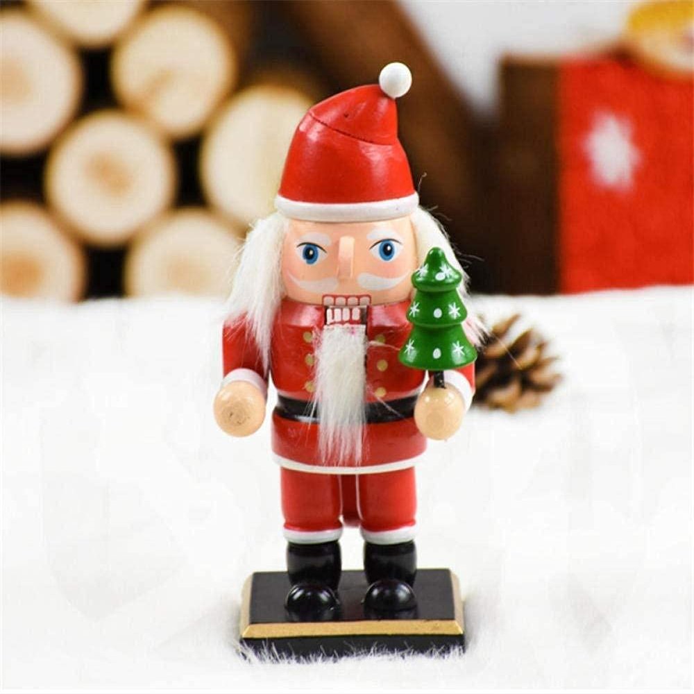 SKHF Sculpture Statues Ornaments Christmas Decortions Nutcracker Puppet Crafts Home Decor Ornaments