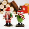 SKHF Sculpture Statues Ornaments Christmas Decortions Nutcracker Puppet Crafts Home Decor Ornaments view 3