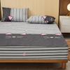 CFYCYHDZHT Bedding Fitted Sheets Waterproof Zipper Cartoon six Sided All Inclusive deep Pocket Fitted Sheets, Mattress Protector for Children's Bedroom Cat 180cmx220cm+15cm view 1