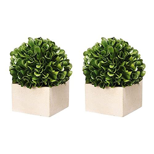 A&B Home Artificial Boxwood Topiary Tree with Pulp Pot