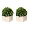 A&B Home Artificial Boxwood Topiary Tree with Pulp Pot view 1