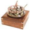 5 inches Functional Large Sundial Compass in Handcrafted Rosewood Case Top Grade Quality | Working Compass, Steampunk Accessory, Sundial Clock, Calibrated Vintage Gift Idea view 3