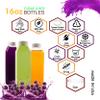 EcoQuality Empty Clear Plastic Juice Bottles with Tamper Evident Caps 16 OZ - Smoothie Bottles - Ideal for Juices, Milk, Smoothies, Picnic's and even Meal Prep Juice Containers (16 Ounce) (30) view 3