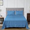 CASA LINEN Alaskan King (108X108) Sheet Set Luxury Soft 100% Egyptian Cotton -Classic Collection Bed Sheet Set for Alaskan King Mattress Medium Blue Solid 1000 Thread Count 18" Deep Pocket view 2