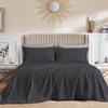 CASA LINEN Alaskan King (108X108) Sheet Set Luxury Soft 100% Egyptian Cotton -Classic Collection Bed Sheet Set for Alaskan King Mattress Dark Grey Solid 1000 Thread Count 21" Deep Pocket view 1
