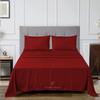 CASA LINEN Alaskan King (108X108) Sheet Set Luxury Soft 100% Egyptian Cotton -Classic Collection Bed Sheet Set for Alaskan King Mattress Burgundy Solid 1000 Thread Count 18" Deep Pocket view 2