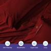 CASA LINEN Alaskan King (108X108) Sheet Set Luxury Soft 100% Egyptian Cotton -Classic Collection Bed Sheet Set for Alaskan King Mattress Burgundy Solid 1000 Thread Count 18" Deep Pocket view 4