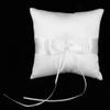 Tyenaza Wedding Ring Pillow, Lovely Bud Wedding Pocket Ring Pillow Cushion Bearer, White Bowknot Ring Bearer Pillow Holder(20 * 20CM) view 2
