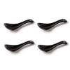 Dessert Spoons Mini Four-piece Household Restaurant Thickened Small Soup Spoon Kitchen Tool Seasoning Spoon Oatmeal Breakfast Spoon Chinese Rice Spoon Spoons (Size : Small) view 1