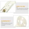 Healifty 6pcs Wall Mount Bracket Curtain Wall Mount Double Curtain Track White view 3