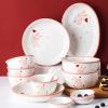 10-inch Oval Ceramic Dinner Plates,Porcelain Fluted Suitable Tableware for Sushi/Steak/Pasta/Pizza,Microwave, Oven, Dishwasher Safe, Scratch Resistant view 3