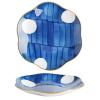 8-inch Dinner Plate Set, Blue and White Serving Plates, Tableware for Dinner/Steak/Main Course, Microwave & Dishwasher Safe (Color : Moon-Night) view 1