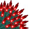 Red Christmas Lights Indoor Outdoor, 33 FT 150 Count Incandescent Mini String, 120V UL Certified Green Wire for Xmas Tree, Wreath, Patio, Holiday, Party, Home, Garden Decorations view 1
