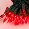 Red Christmas Lights Indoor Outdoor, 33 FT 150 Count Incandescent Mini String, 120V UL Certified Green Wire for Xmas Tree, Wreath, Patio, Holiday, Party, Home, Garden Decorations view 4