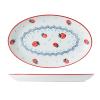 12.5-inch Oval Porcelain Dinner Plates, Ceramic Plate for Dinner/Pasta/Salad/Fruit/Snack, Microwave & Dishwasher Oven Safe, Scratch Resistant view 1