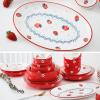 12.5-inch Oval Porcelain Dinner Plates, Ceramic Plate for Dinner/Pasta/Salad/Fruit/Snack, Microwave & Dishwasher Oven Safe, Scratch Resistant view 3
