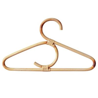 5PCS Rattan Hangers for Clothes Nordic Style Kids Garments Organizer Rack Children Hanger Kids Room Decor Wardrobe Hangers
