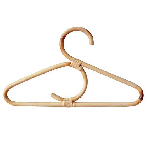 5PCS Rattan Hangers for Clothes Nordic Style Kids Garments Organizer Rack Children Hanger Kids Room Decor Wardrobe Hangers