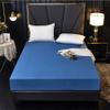 CFYCYHDZHT Bed Cover Room Solid Color Waterproof Deep Pockets Fitted Sheets for Elderly Kids Non Slip Urine Barrier Mattress Protector Blue 150200cm view 4