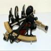 Antique Vintage Nautical Reproduction Sextant Working Navy Navigation with Wooden Box view 3