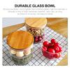 DOITOOL Glass Salad Bowl with Lid 4.72 Inch Food Storage Container for Kitchen Prep Fruit Serving Meal Prep and Home Kitchen Organization view 2