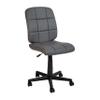 Flash Furniture Clayton Mid Back Swivel Task Chair - Gray Vinyl Upholstery - Tufted Back and 360 Swivel view 1