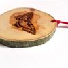 Butterfly Wood Ornament, Tree Slice Decorative Butterfly Hanging view 3