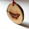 Butterfly Wood Ornament, Tree Slice Decorative Butterfly Hanging view 4