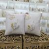 A&C Quinceaeras and More Wedding Pillow, Wedding Kneeling Pillow, Wedding Gift, Wedding Decorations 552 (Ivory Silver, Album) view 3