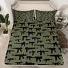 Erosebridal Machine Guns Bed Sheet Set Twin Size for Boys Teens Men view 3