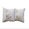A&C Quinceaeras and More Wedding Pillow, Wedding Kneeling Pillow, Wedding Gift, Wedding Decorations 552 (Ivory Silver, Toasting Set) view 1