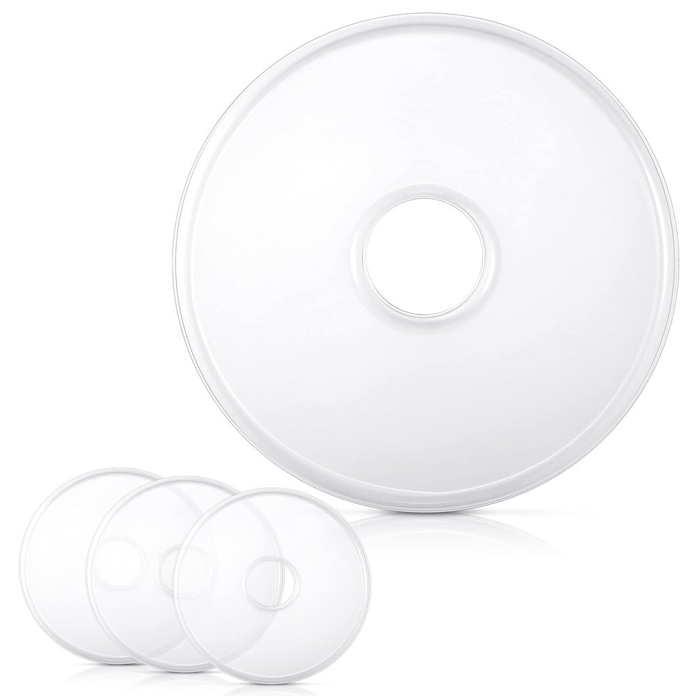 Nuenen 4 Pack Non-Stick Dehydrator Trays, 12 x 12'' Fruit Leather Roll Sheets & Dehydrator Accessories, Perfect for Making Jerky, Yogurt, and Dried Fruits