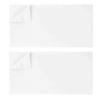 Ghooss Twin Size Flat Sheet Only-1500 Series Luxury Brushed Microfiber Bed Top Sheet,Wrinkle, Fade Resistant-2 Pack-White view 1