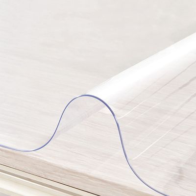 2mm Clear PVC Table Cover Protector Transparent Tablecloth Pad Plastic Desk Mat Vinyl Waterproof Heat Resistant/Garden Table Covers Waterproof Rectangle (Size : 3947inch/100120cm)