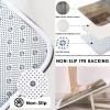 ArtSocket Beige Grey Abstract Bathroom Set with Shower Curtain and Rugs Accessory, Painting Brown Abstract Shower Curtain for Bathroom Decor 4 Pcs view 3