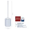 kela 24413 Toilet Brush and Container, 2-Piece Toilet Brush and Container, Glossy Ceramic, Red, AVA view 3